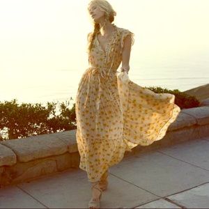 Doen Carnation dress in Sunny Anemone floral sz S